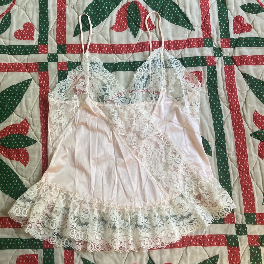 Vintage lace tank top